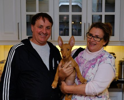 YaYa and her owners Barth & Debbie.